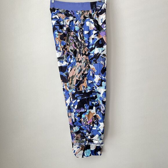 Free People Movement Cargo Pants L Purple Multi Mesmerize Me Cargo - Picture 8 of 12